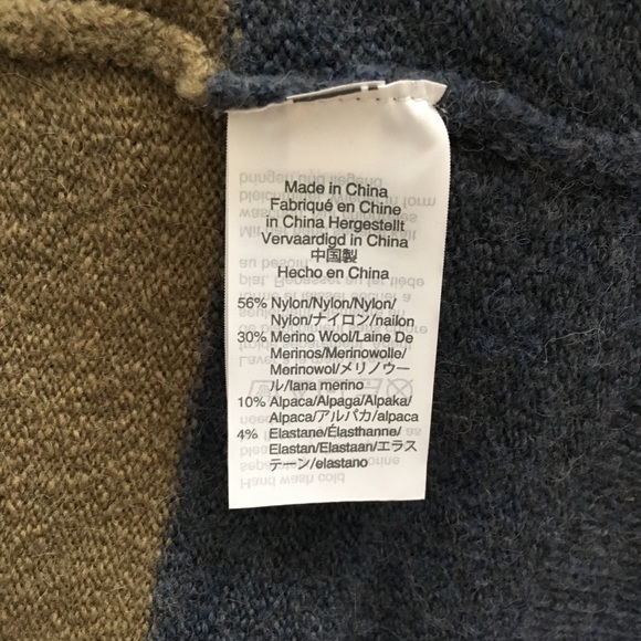 SOLD NWT Madewell Kent Striped Colorblock Cardigan - Picture 7 of 8